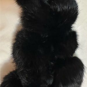 Long guniun rabbit fur scarf